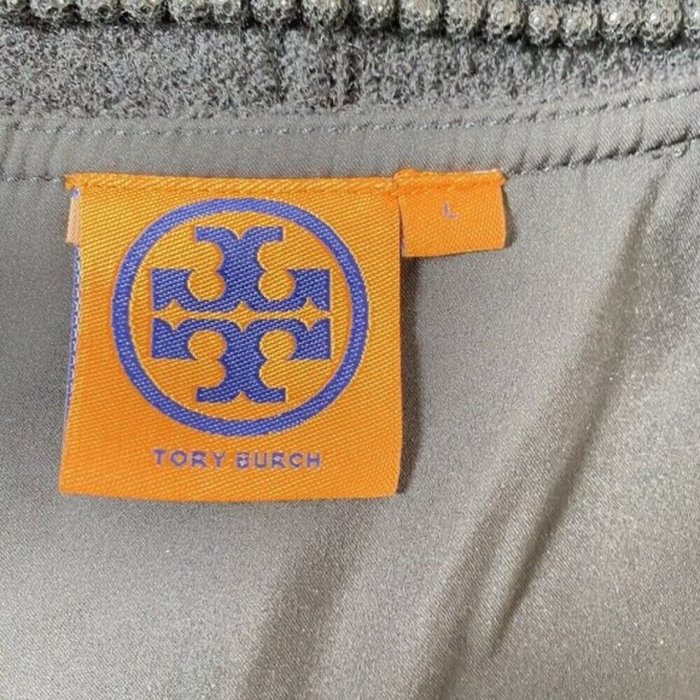 Tory Burch A-Line Wool Dress With Large Sequin Hem Detail Size Large - Picture 9 of 15